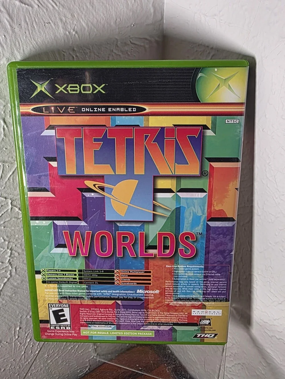Star Wars Clone Wars Tetris Worlds Combo Original Xbox Video Game Microsoft